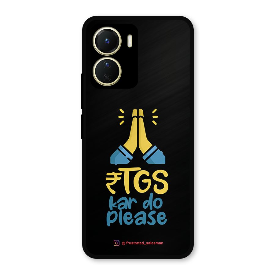 RTGS Kar Do Please Black Metal Back Case for Vivo Y56