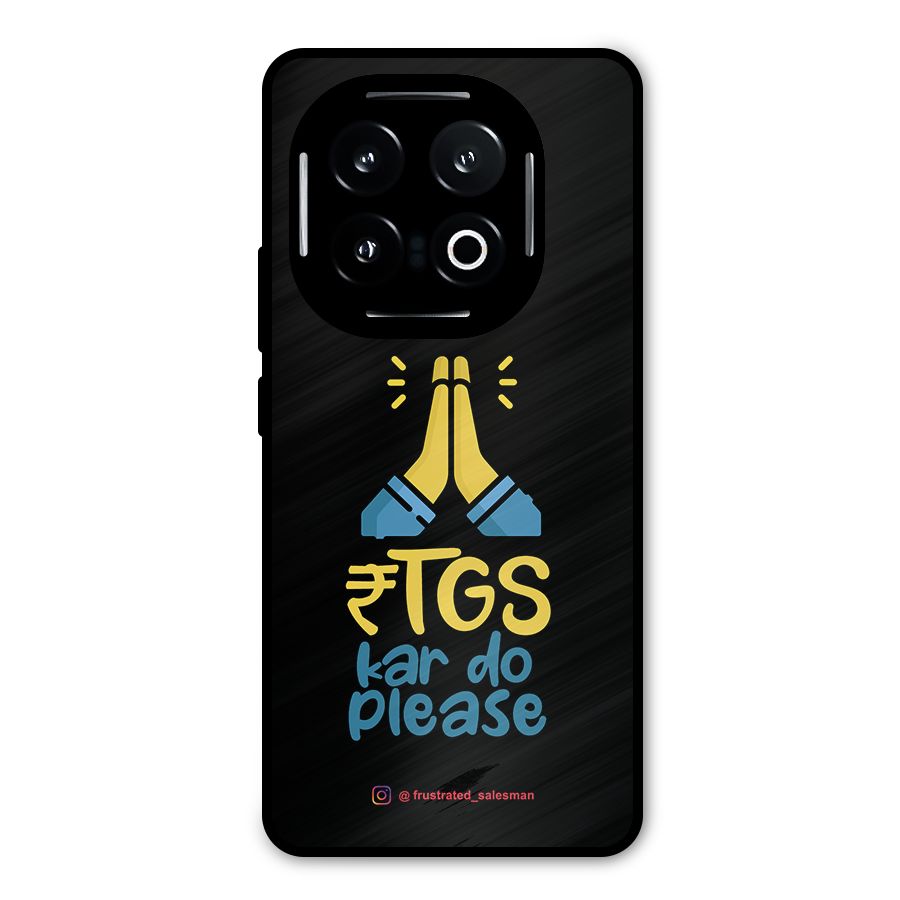 RTGS Kar Do Please Black Metal Back Case for iQOO 13