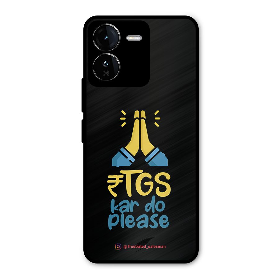 RTGS Kar Do Please Black Metal Back Case for iQOO Z9