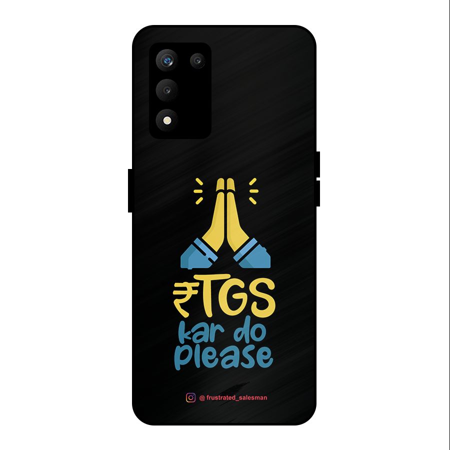 RTGS Kar Do Please Black Metal Back Case for realme 9 5G SE