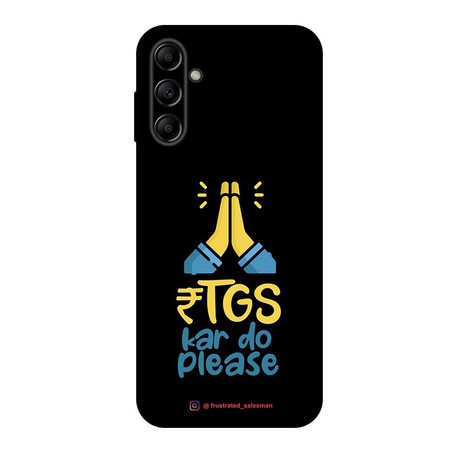 RTGS Kar Do Please Black Original Polycarbonate Back Case for Galaxy A14 5G