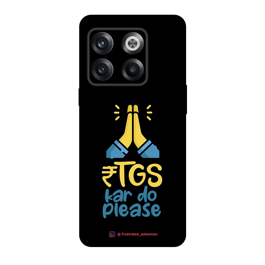 RTGS Kar Do Please Black Original Polycarbonate Back Case for OnePlus 10T