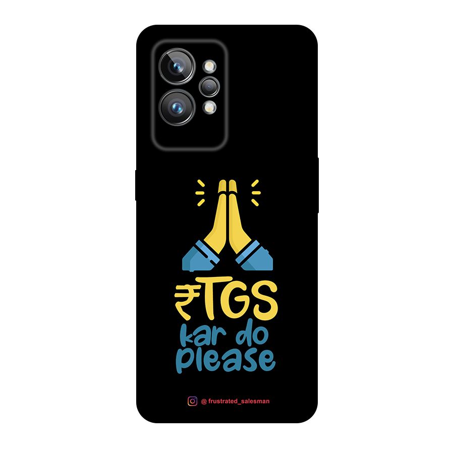 RTGS Kar Do Please Black Original Polycarbonate Back Case for Realme GT2 Pro