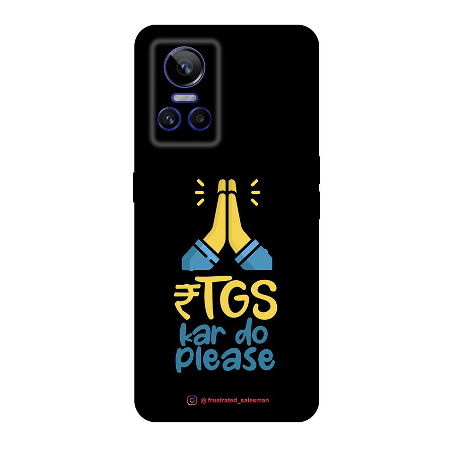 RTGS Kar Do Please Black Original Polycarbonate Back Case for Realme GT Neo 3