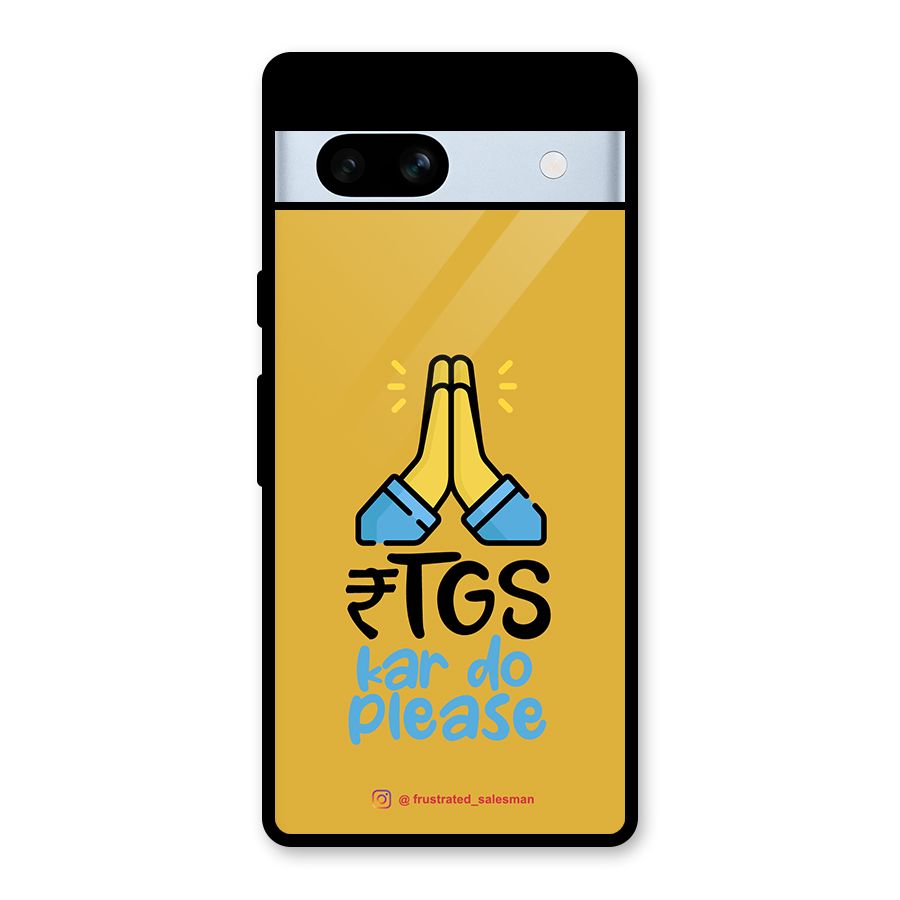 RTGS Kar Do Please Mustard Yellow Glass Back Case for Google Pixel 7a