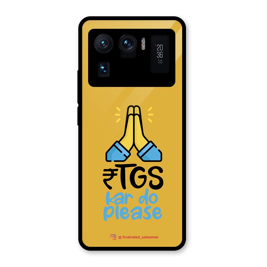 RTGS Kar Do Please Mustard Yellow Glass Back Case for Mi 11 Ultra