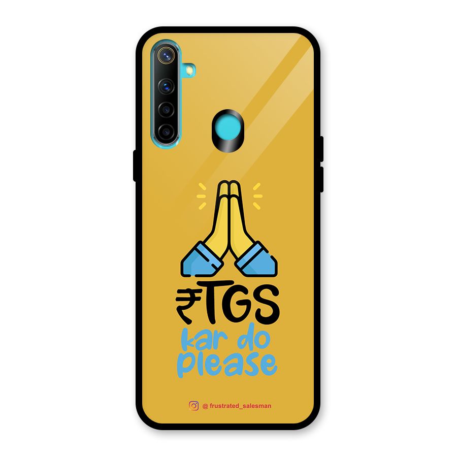 RTGS Kar Do Please Mustard Yellow Glass Back Case for Realme 5