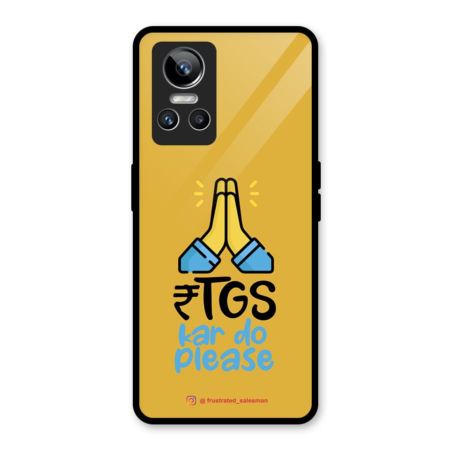 RTGS Kar Do Please Mustard Yellow Glass Back Case for Realme GT Neo 3