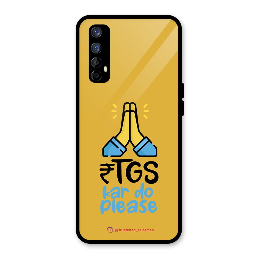 RTGS Kar Do Please Mustard Yellow Glass Back Case for Realme Narzo 20 Pro
