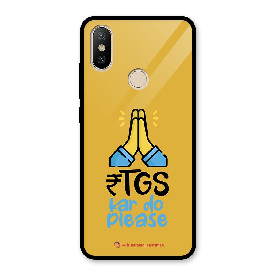 RTGS Kar Do Please Mustard Yellow Glass Back Case for Redmi A2