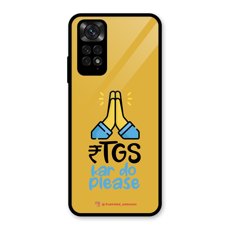 RTGS Kar Do Please Mustard Yellow Glass Back Case for Redmi Note 11S