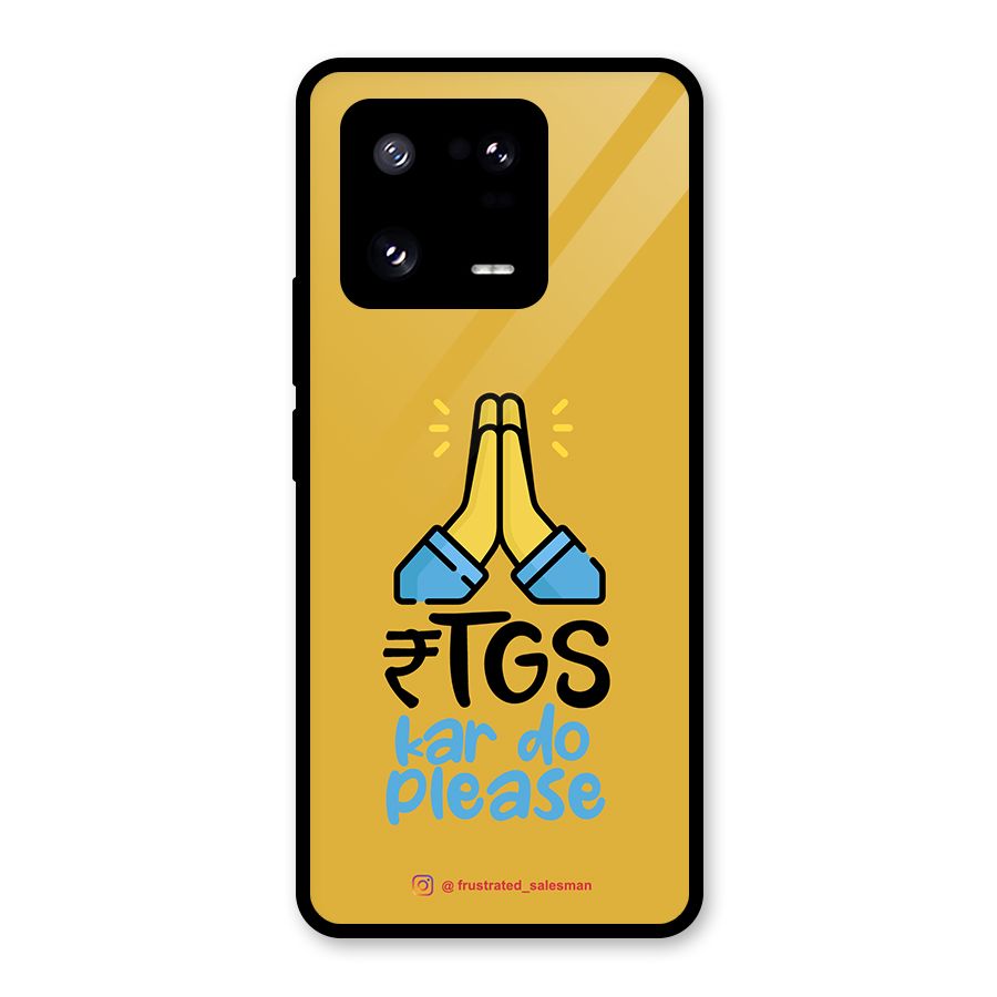 RTGS Kar Do Please Mustard Yellow Glass Back Case for Xiaomi 13 Pro