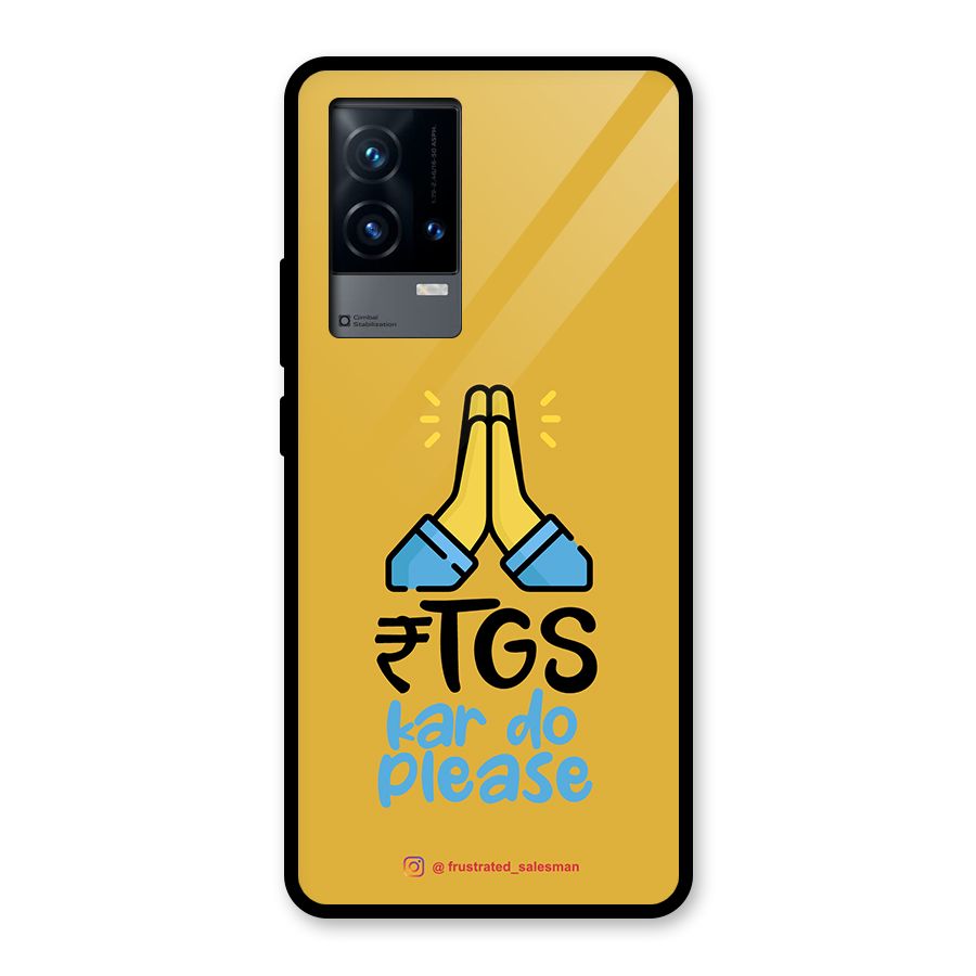 RTGS Kar Do Please Mustard Yellow Glass Back Case for iQOO 9 5G