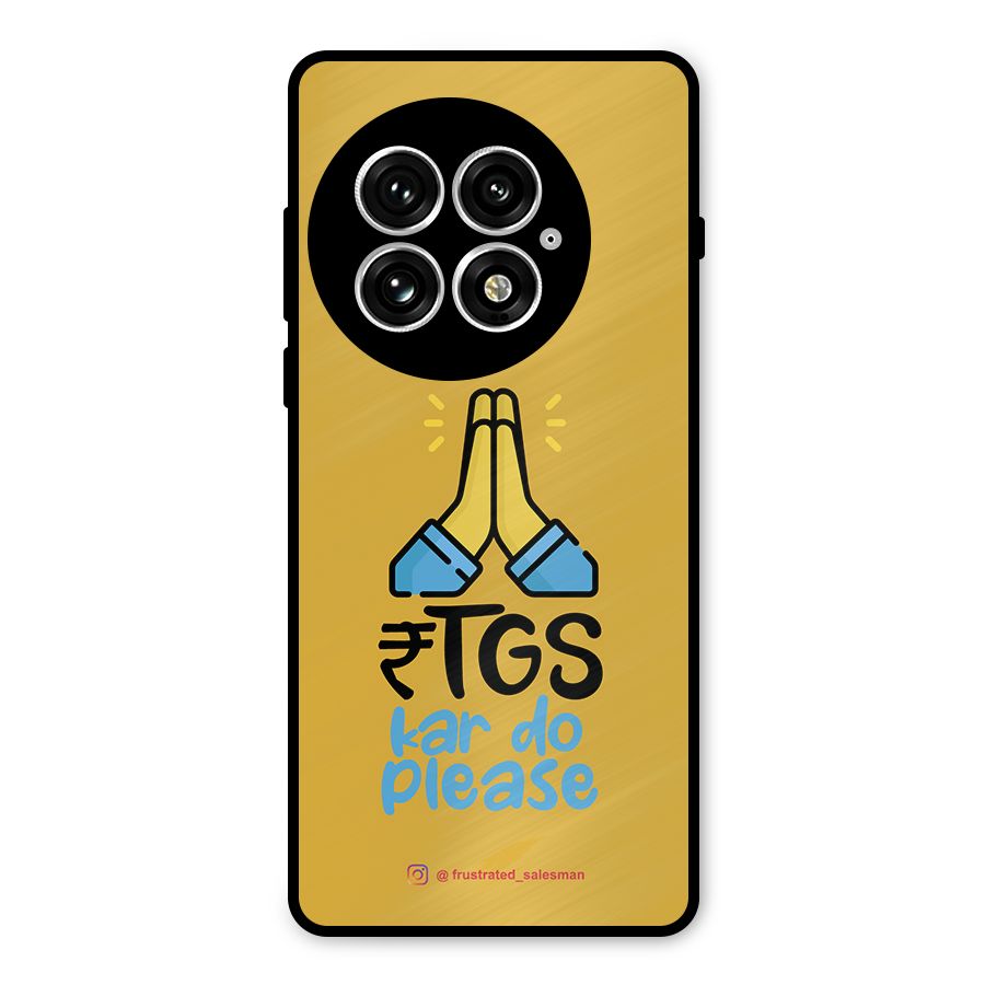 RTGS Kar Do Please Mustard Yellow Metal Back Case for OnePlus 13