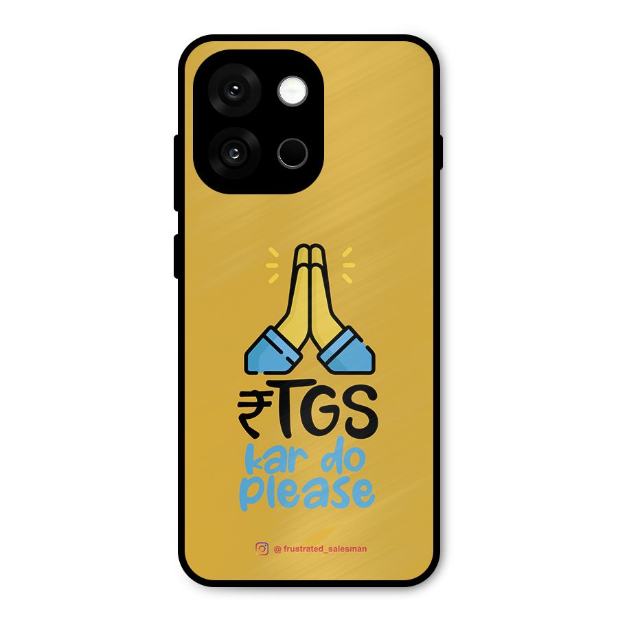 RTGS Kar Do Please Mustard Yellow Metal Back Case for OnePlus 13s