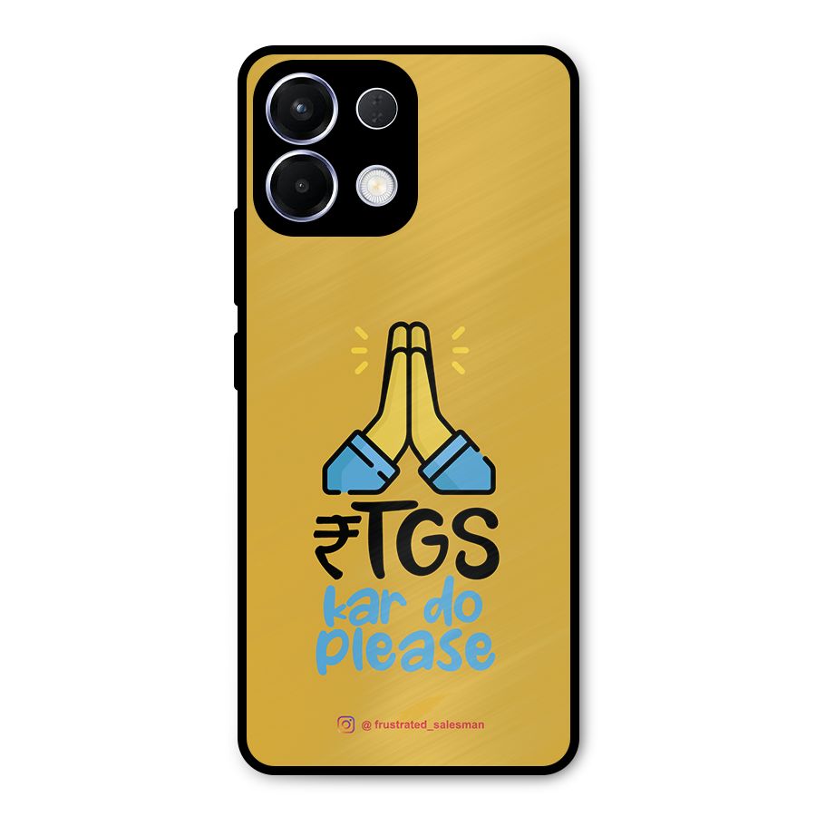 RTGS Kar Do Please Mustard Yellow Metal Back Case for Oppo K13