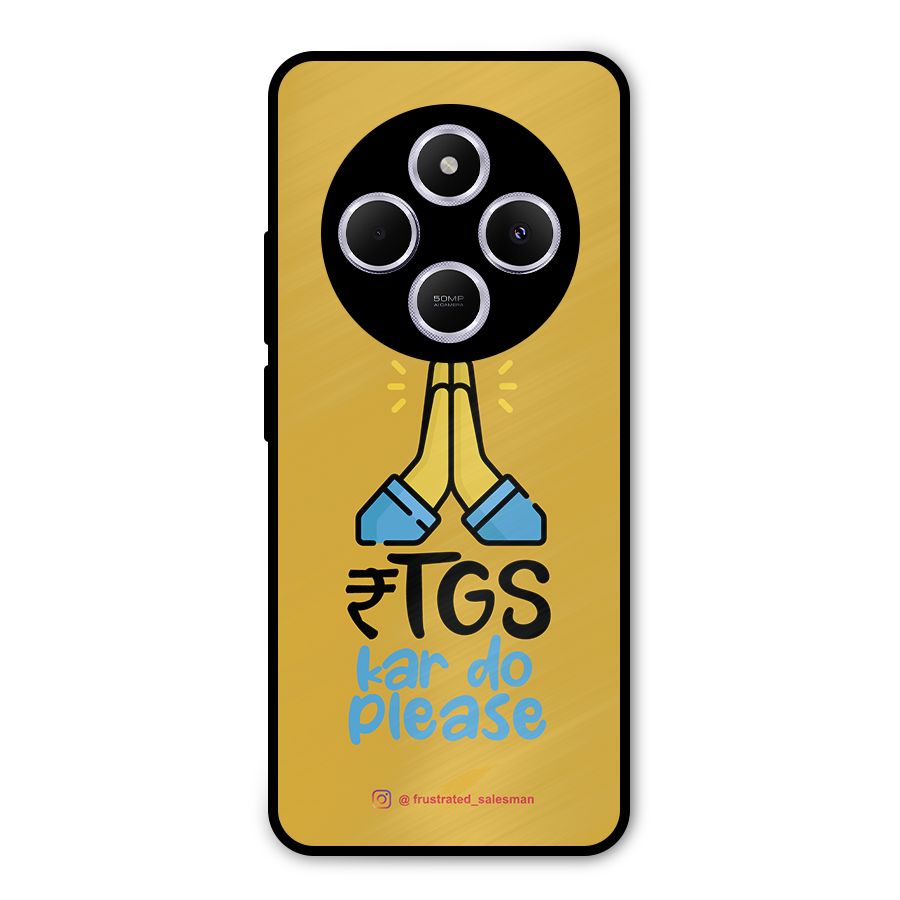 RTGS Kar Do Please Mustard Yellow Metal Back Case for Poco M7