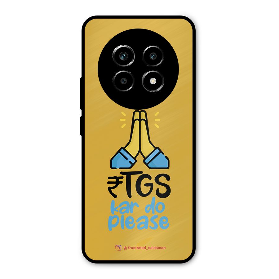 RTGS Kar Do Please Mustard Yellow Metal Back Case for Realme 13 Pro