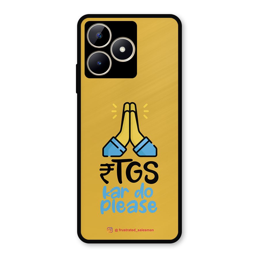 RTGS Kar Do Please Mustard Yellow Metal Back Case for Realme C53