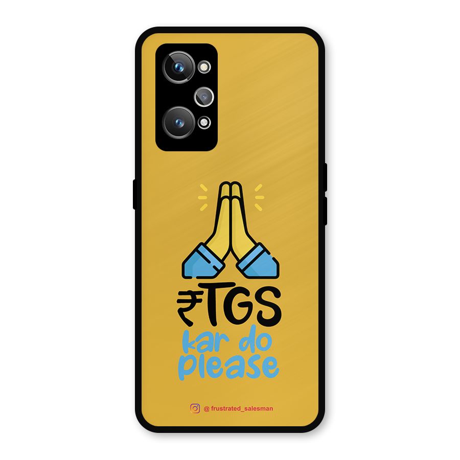 RTGS Kar Do Please Mustard Yellow Metal Back Case for Realme GT 2