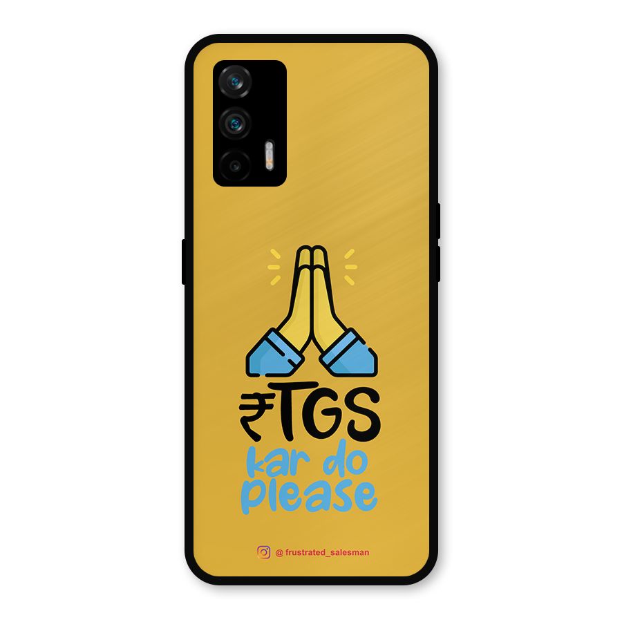 RTGS Kar Do Please Mustard Yellow Metal Back Case for Realme GT 5G