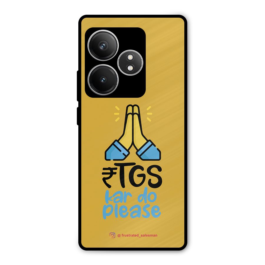 RTGS Kar Do Please Mustard Yellow Metal Back Case for Realme GT 6T