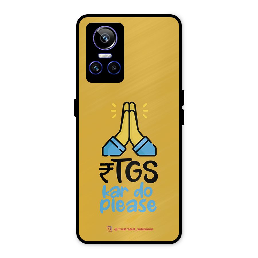 RTGS Kar Do Please Mustard Yellow Metal Back Case for Realme GT Neo 3