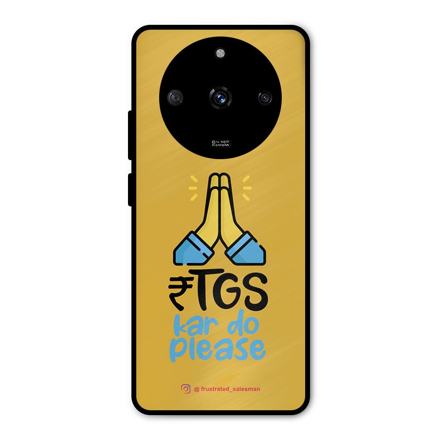 RTGS Kar Do Please Mustard Yellow Metal Back Case for Realme Narzo 60 5G