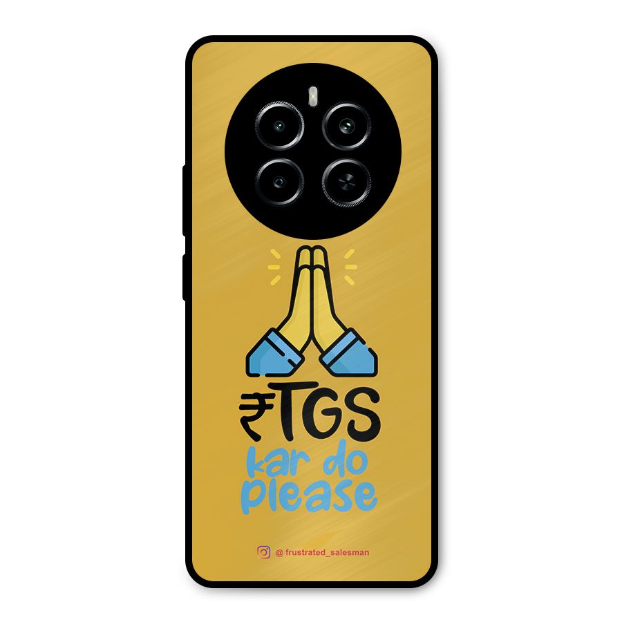 RTGS Kar Do Please Mustard Yellow Metal Back Case for Realme P1
