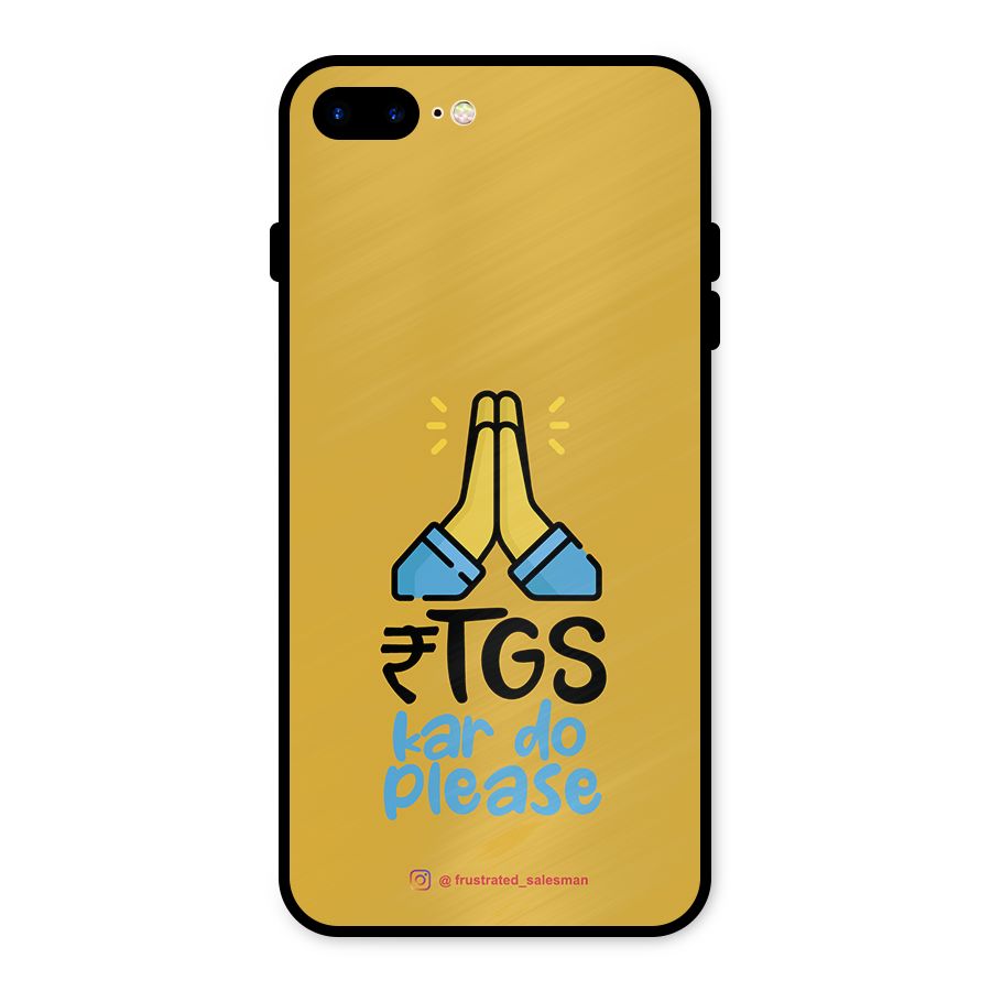 RTGS Kar Do Please Mustard Yellow Metal Back Case for iPhone 7 Plus