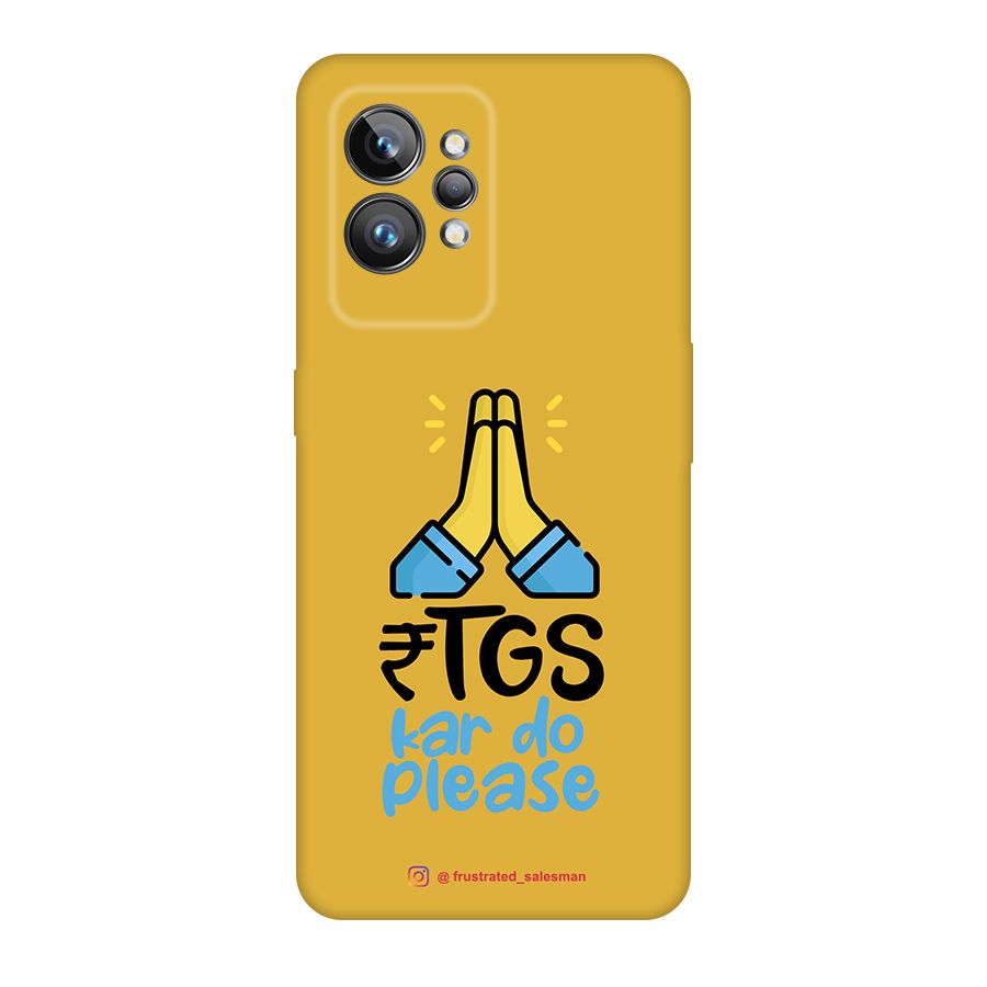 RTGS Kar Do Please Mustard Yellow Original Polycarbonate Back Case for Realme GT2 Pro