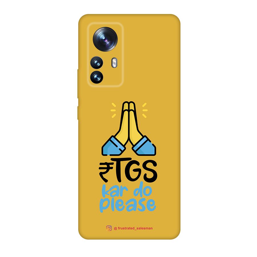 RTGS Kar Do Please Mustard Yellow Original Polycarbonate Back Case for Xiaomi 12 Pro