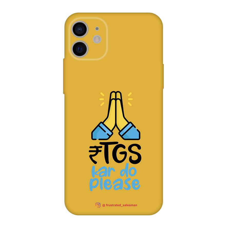 RTGS Kar Do Please Mustard Yellow Original Polycarbonate Back Case for iPhone 11