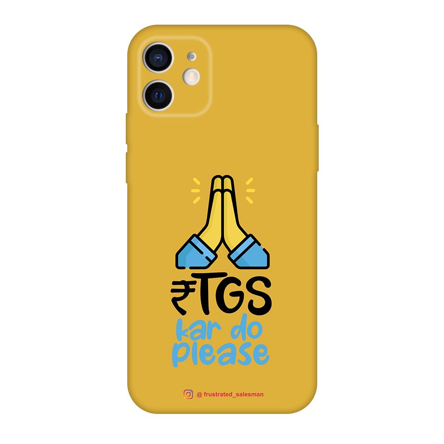 RTGS Kar Do Please Mustard Yellow Original Polycarbonate Back Case for iPhone 12