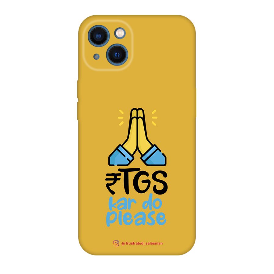 RTGS Kar Do Please Mustard Yellow Original Polycarbonate Back Case for iPhone 13