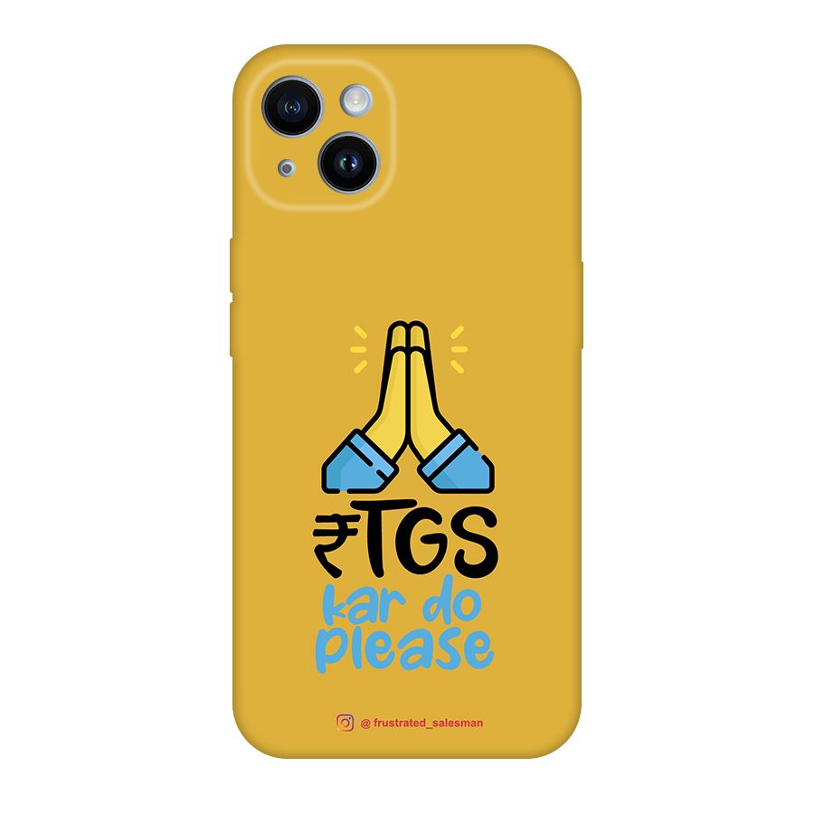 RTGS Kar Do Please Mustard Yellow Original Polycarbonate Back Case for iPhone 14