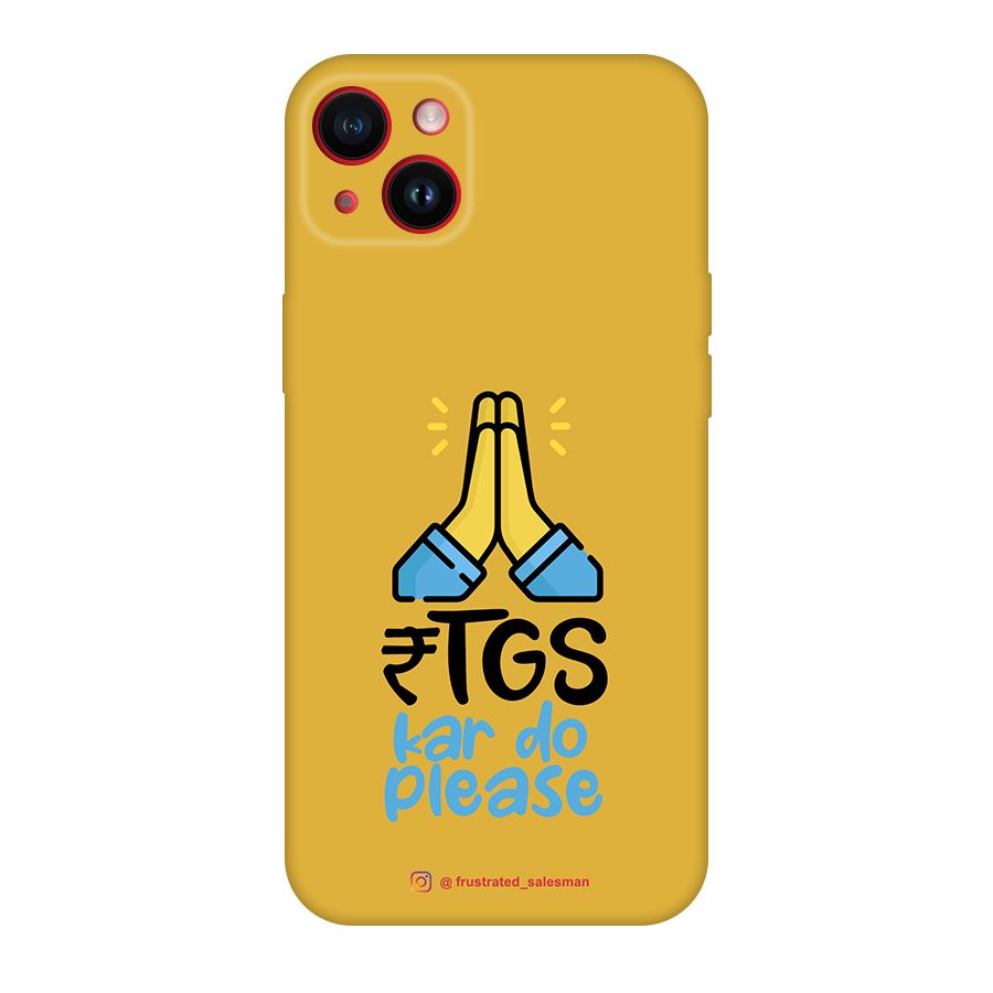 RTGS Kar Do Please Mustard Yellow Original Polycarbonate Back Case for iPhone 14 Plus