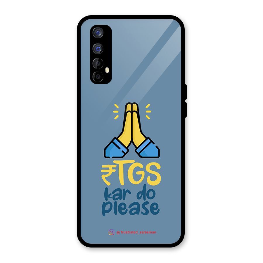 RTGS Kar Do Please SteelBlue Glass Back Case for Realme 7