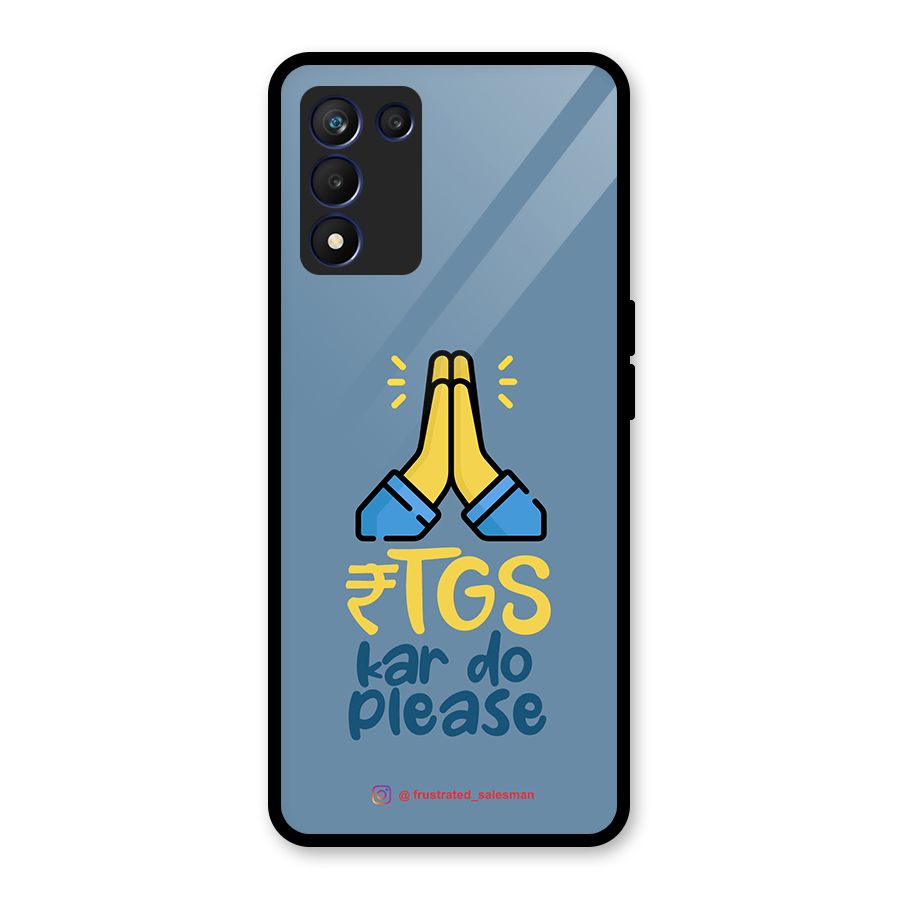 RTGS Kar Do Please SteelBlue Glass Back Case for Realme 9 5G Speed