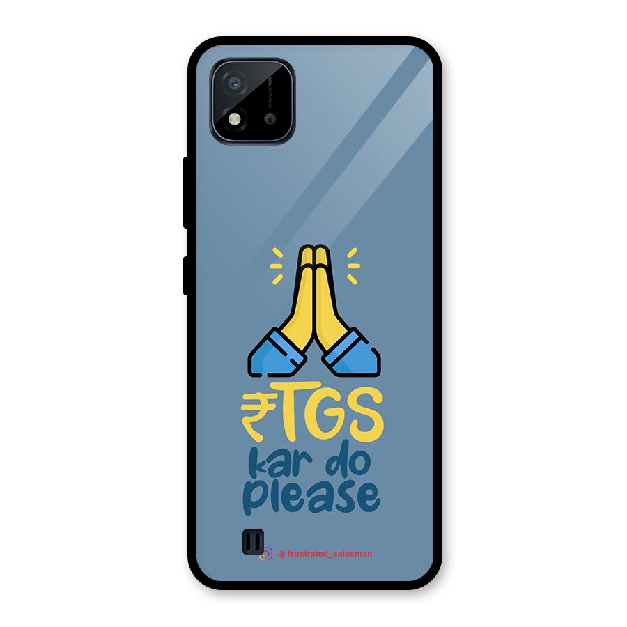 RTGS Kar Do Please SteelBlue Glass Back Case for Realme C11 2021