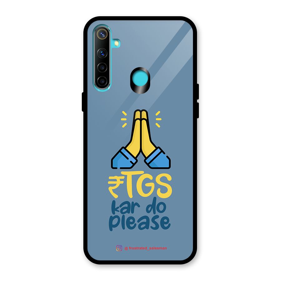 RTGS Kar Do Please SteelBlue Glass Back Case for Realme Narzo 10