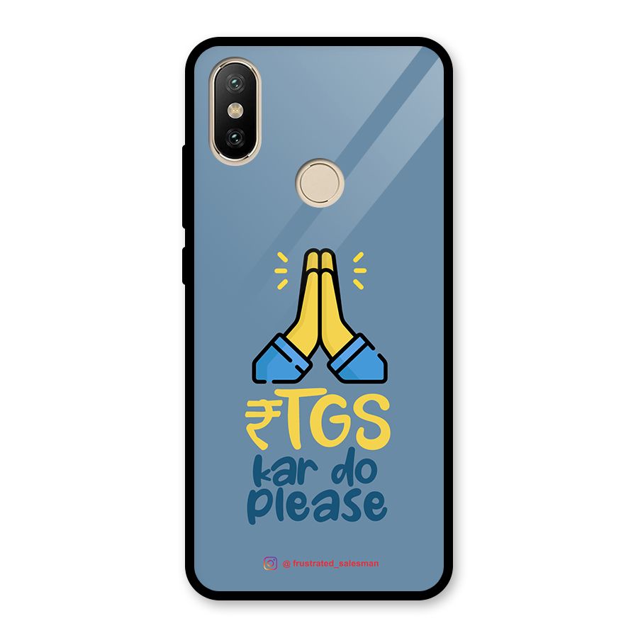 RTGS Kar Do Please SteelBlue Glass Back Case for Redmi A2