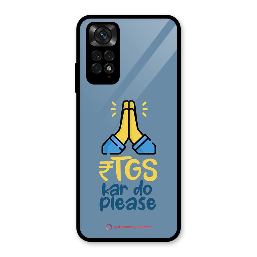 RTGS Kar Do Please SteelBlue Glass Back Case for Redmi Note 11S