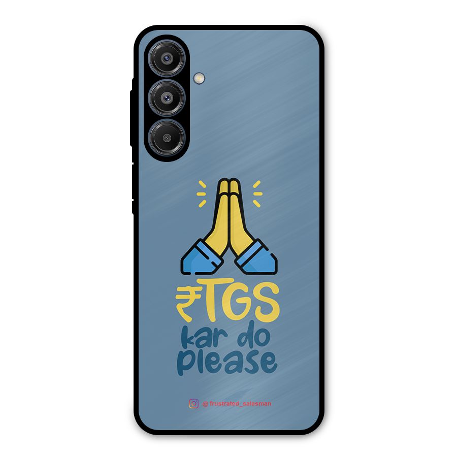 RTGS Kar Do Please SteelBlue Metal Back Case for Galaxy A16 5G