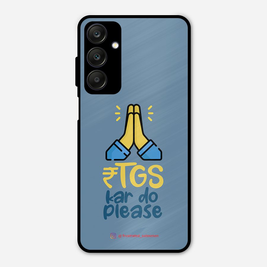 RTGS Kar Do Please SteelBlue Metal Back Case for Galaxy A25 5G