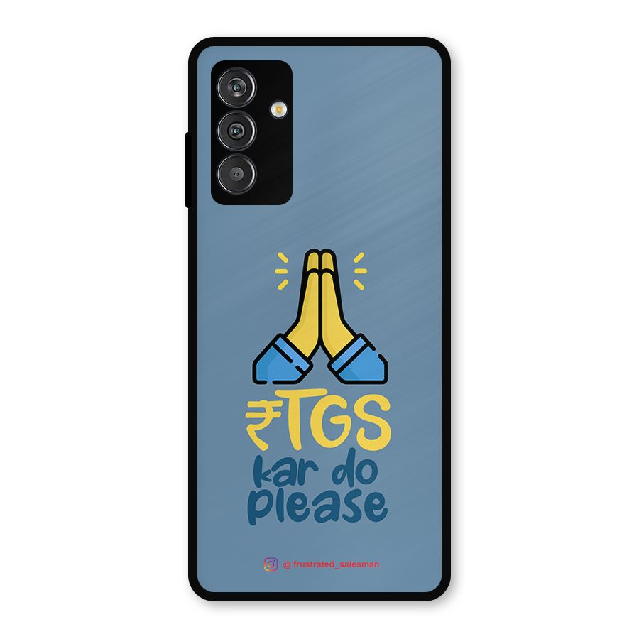 RTGS Kar Do Please SteelBlue Metal Back Case for Galaxy F13