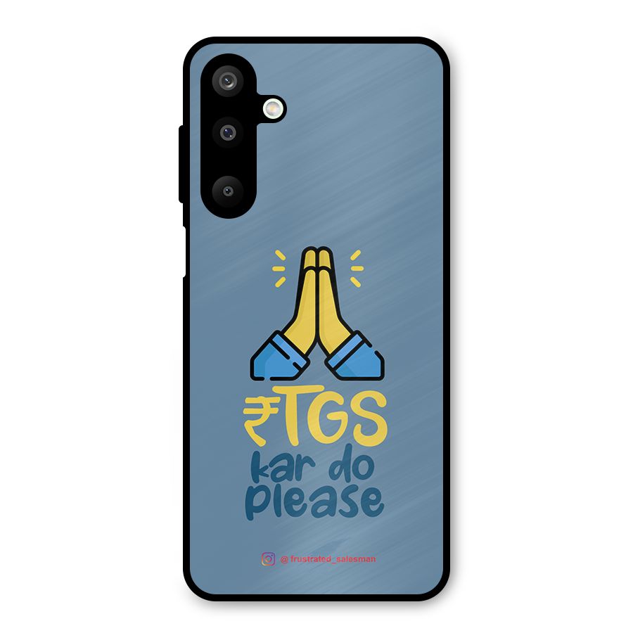 RTGS Kar Do Please SteelBlue Metal Back Case for Galaxy M16