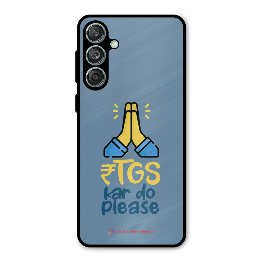RTGS Kar Do Please SteelBlue Metal Back Case for Galaxy M55 5G