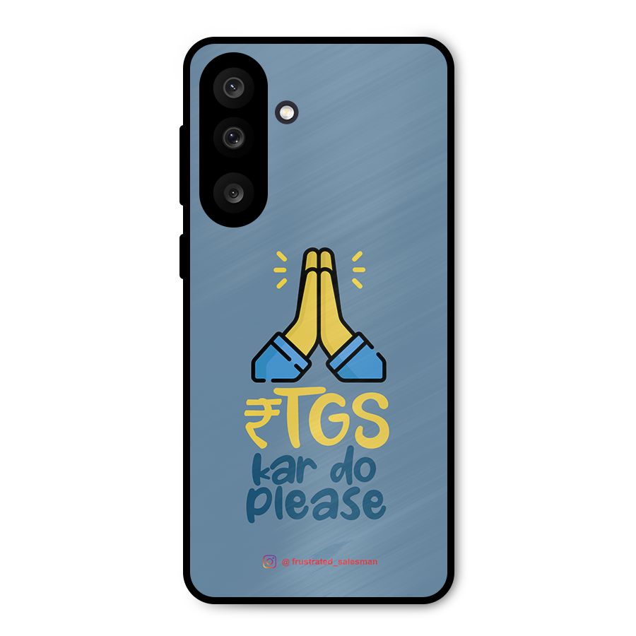 RTGS Kar Do Please SteelBlue Metal Back Case for Galaxy M56