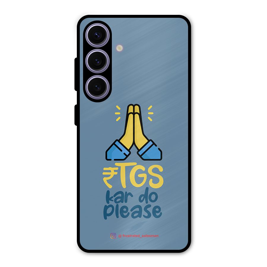 RTGS Kar Do Please SteelBlue Metal Back Case for Galaxy S24